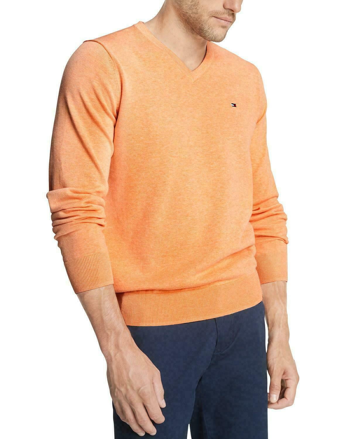 Tommy hilfiger 2025 orange sweater