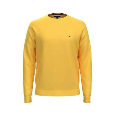 Tommy Hilfiger Men's Signature Solid Crew Neck Sweater Aspen Gold 78J0478 730