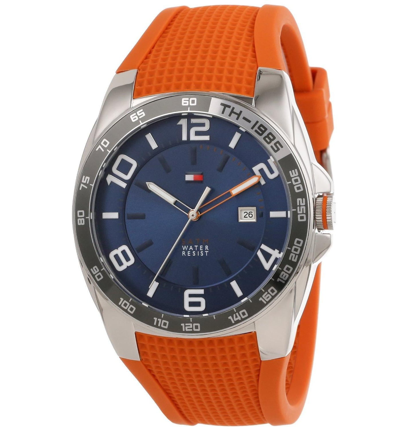 Blue Watch & Quartz 1790883 Men\'s Hilfiger Tommy - Sport Orange - Analog