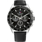 Tommy Hilfiger Mens Stainless Steel Quartz Watch with Leather Strap (1791964)