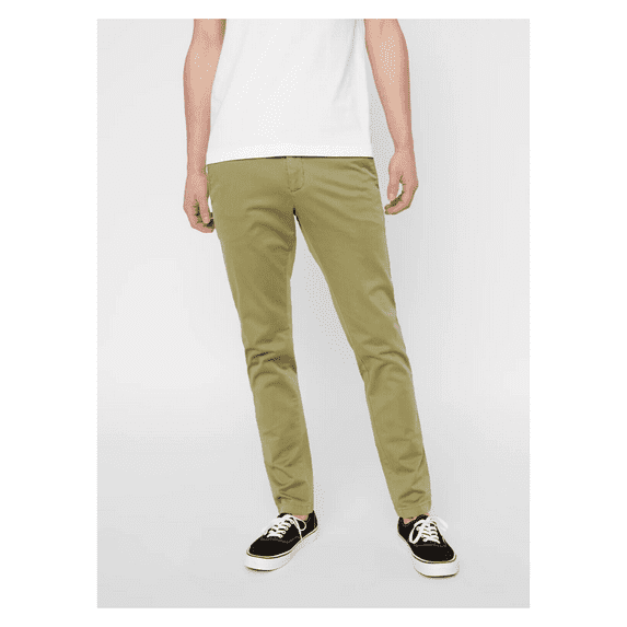 Tommy Hilfiger Men's Stretch Chino Pants Slim Fit , Olive- 36X 34