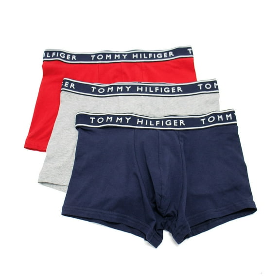 Tommy Hilfiger Men's Stretch Trunk 3 Pack, Mahogany,S - US
