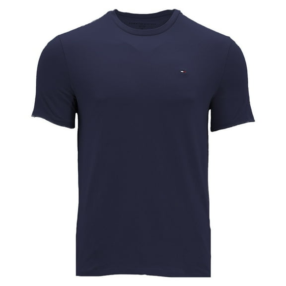 Tommy Hilfiger Men's T-Shirt Crewneck Short Sleeve Casual Core Essential Tee, Navy ,M