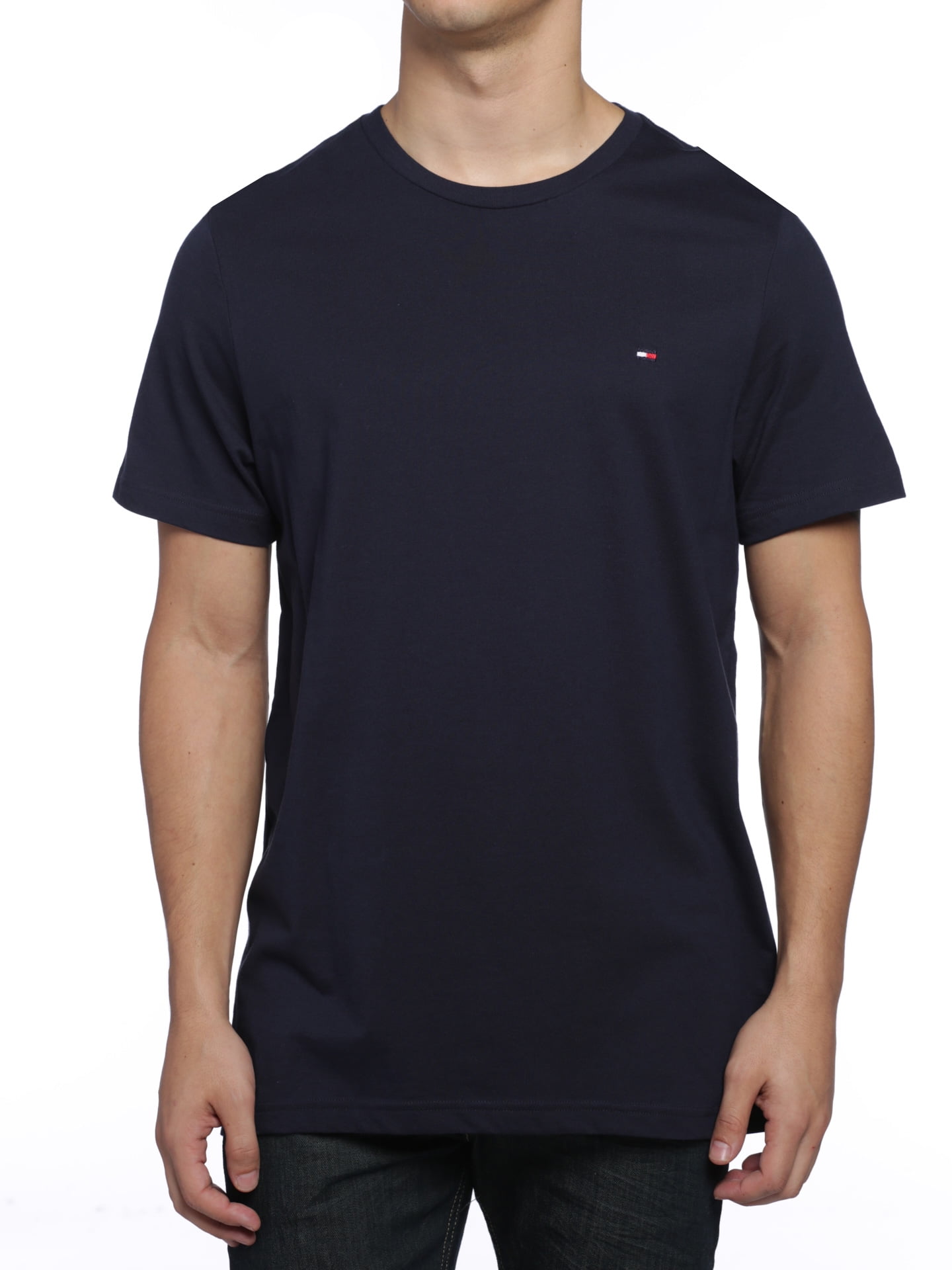 Tommy Hilfiger Men's Flag Crew Neck Tee Dark Navy Jamaica Ubuy