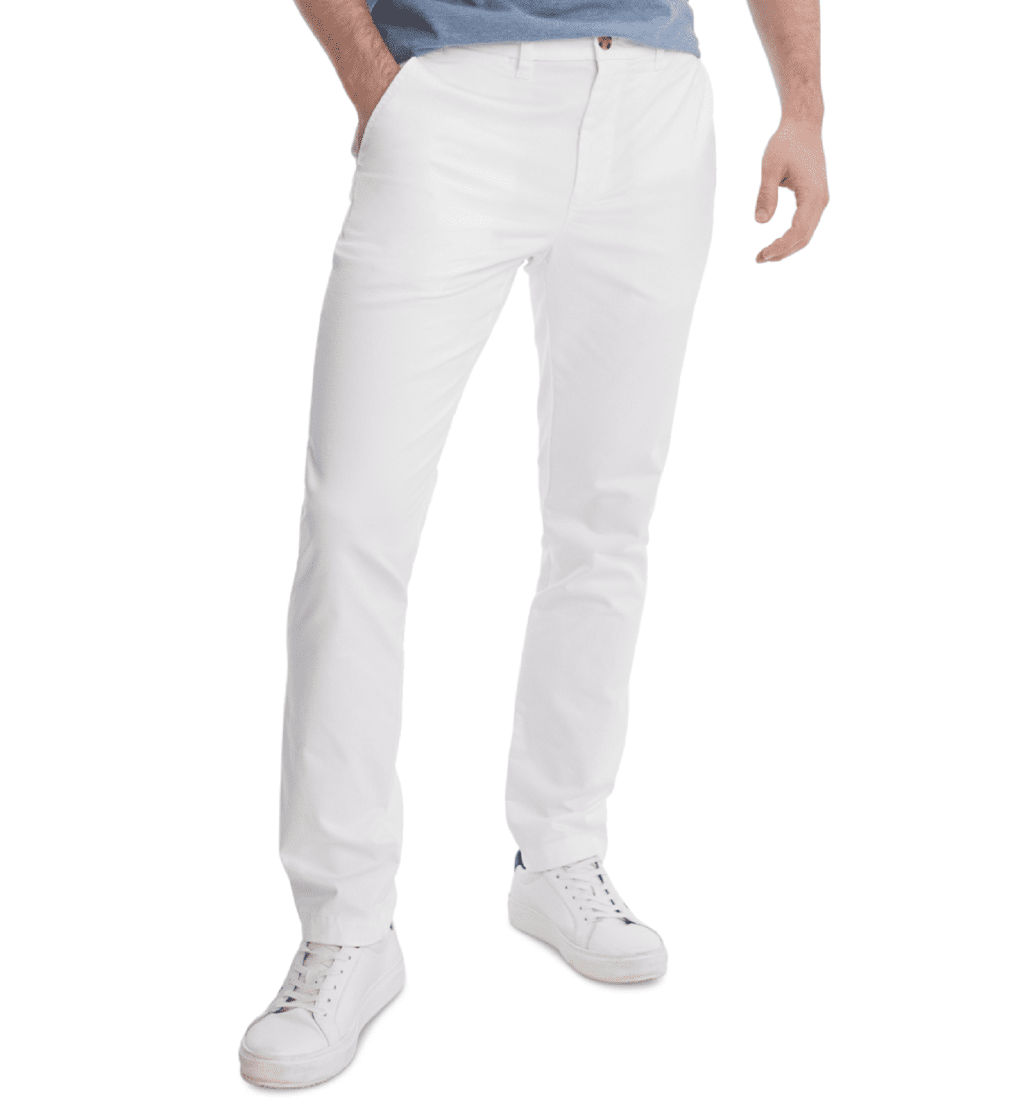 Tommy Hilfiger Men's TH Flex Stretch SlimFit Chino Pants, White