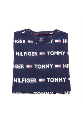 Men's Tommy Name Logo Tee, Navy,S - US