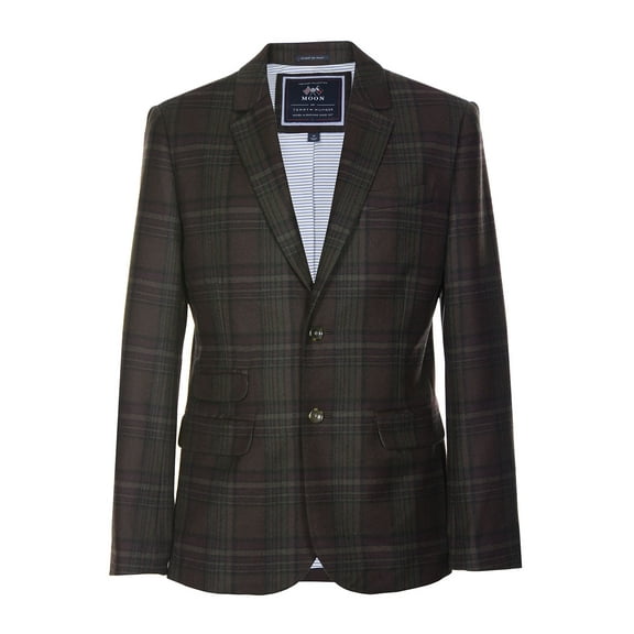 Tommy Hilfiger Mens 2 Button Sport Coat Suit Jacket (42R, Chocolate Middlebury)