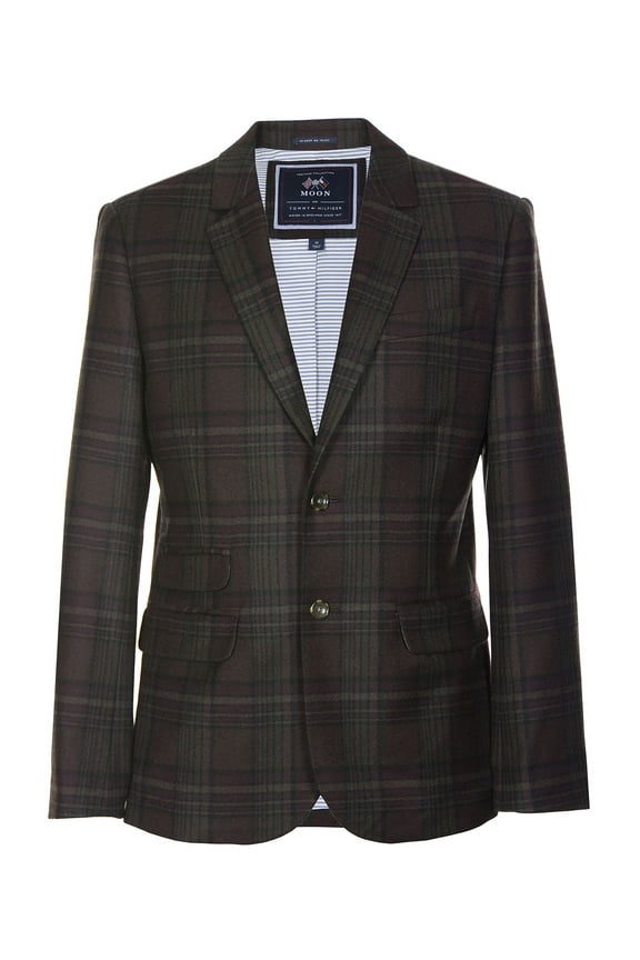 Mens 2 Button Sport Coat Suit Jacket (42R, Chocolate Middlebury)