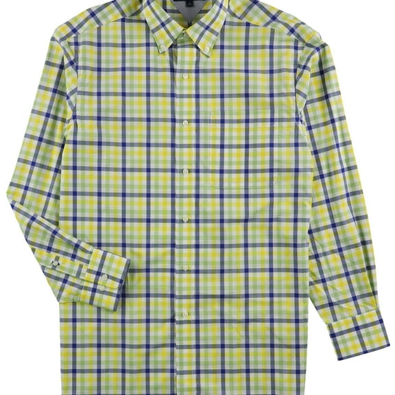 Tommy Hilfiger Mens 69. Button Down Dress Shirt, Multicoloured, 15" Neck 32"-33" Sleeve