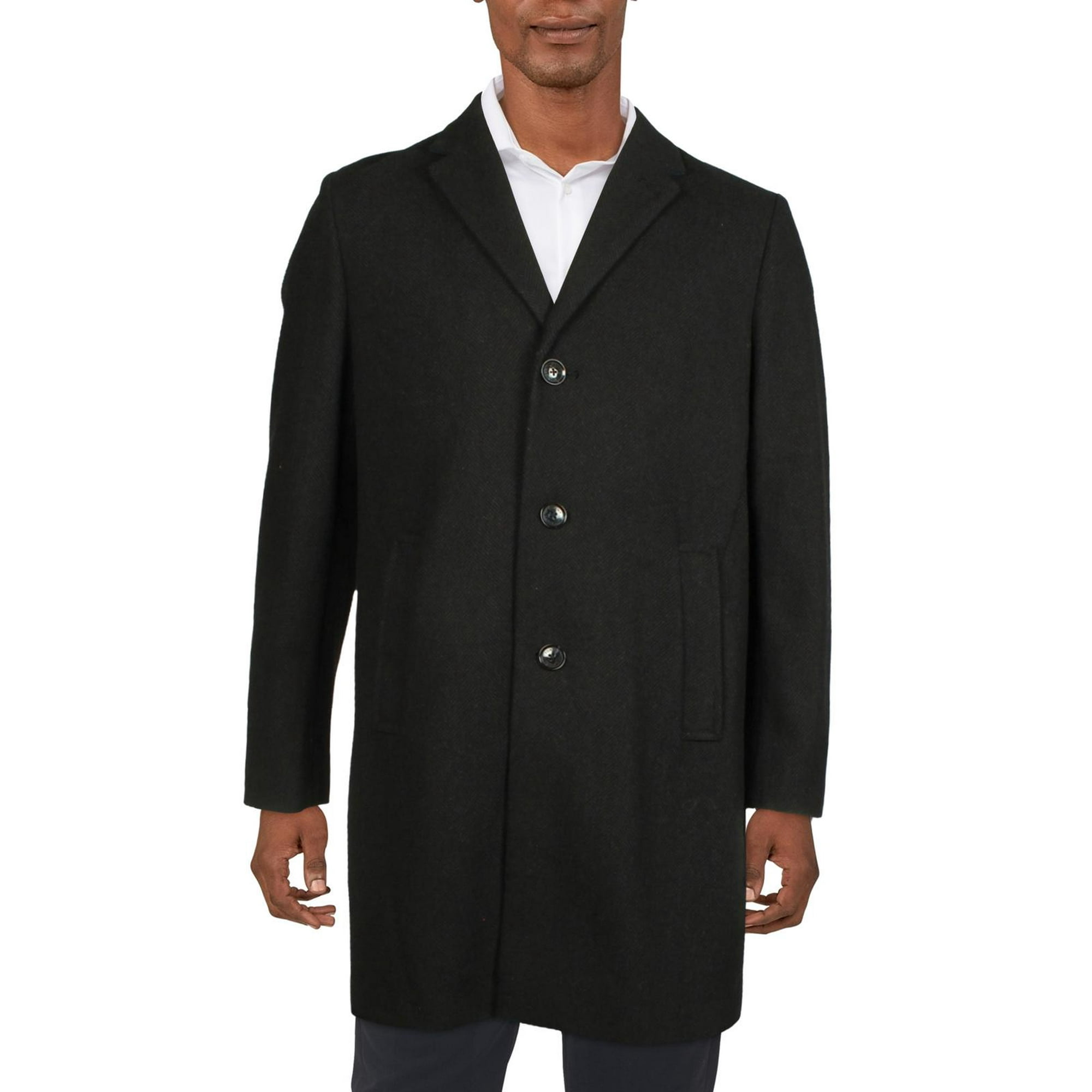 Tommy Hilfiger Mens Addison Wool Blend Overcoat - Walmart.com