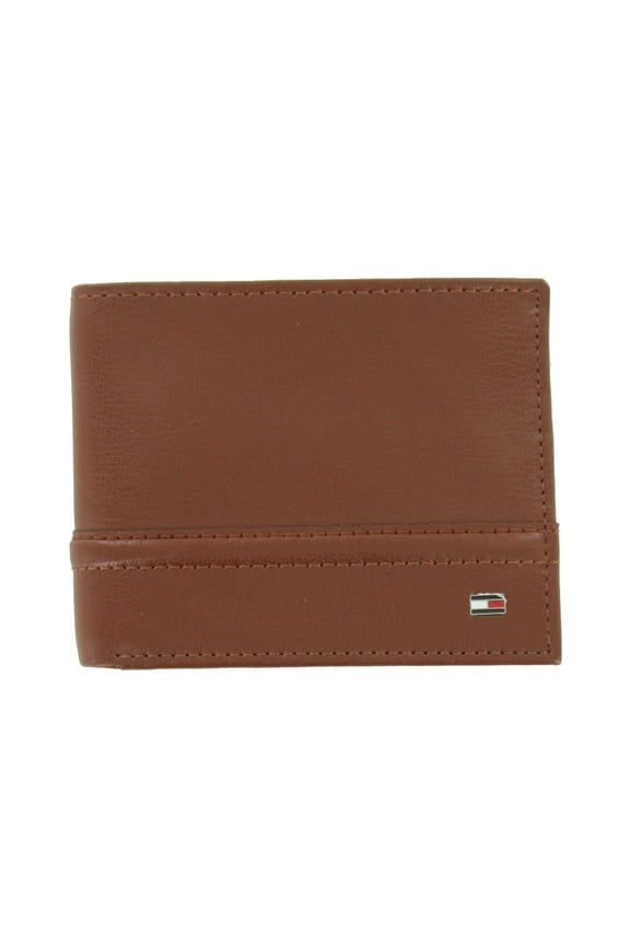Mens Brown Distressed RFID Blocking Bi-Fold Wallet (Tan)
