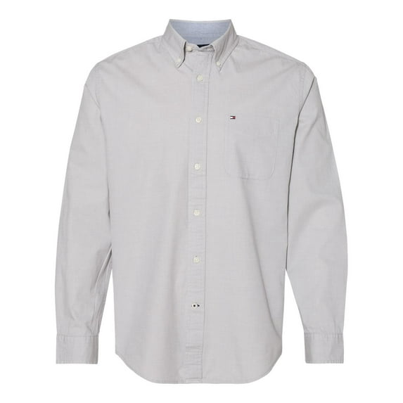 Tommy Hilfiger Mens Capote End-on-End Chambray Shirt 13H1861, 2XL, Vapor