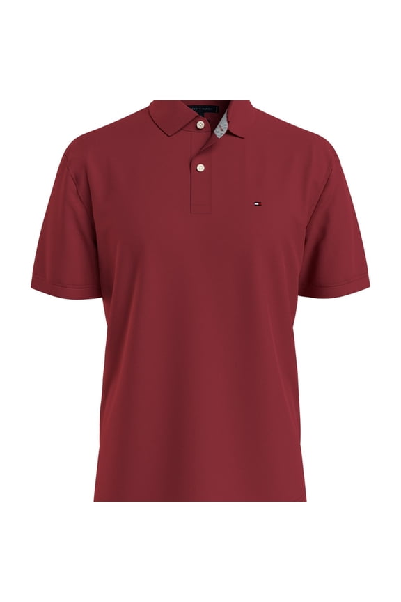 Mens Cotton Polo Shirt, Red, Small