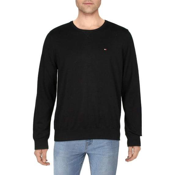 Tommy Hilfiger Men's Signature Solid Crew Neck Sweater Navy Size XXL