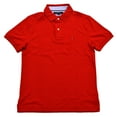 thumbnail image 1 of Tommy Hilfiger Mens Custom Fit Interlock Polo Shirt (L, Regal Red), 1 of 1