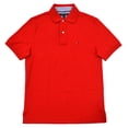 thumbnail image 1 of Tommy Hilfiger Mens Custom Fit Interlock Polo Shirt (XL, Tennis Red), 1 of 1