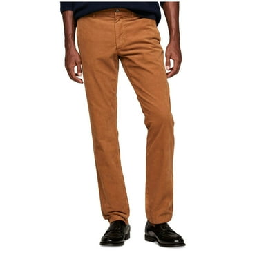 Tommy Hilfiger Mens Denton Slim Straight Fit Corduroy Chino Pants  Brown 34 x 34