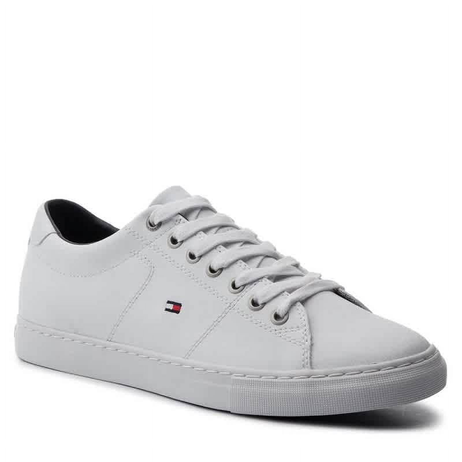 Tommy Hilfiger Men White Leather Lace Up Trainers Vietnam Ubuy