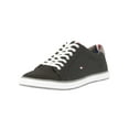 thumbnail image 1 of Tommy Hilfiger Mens Flag Canvas Trainers, Black, 1 of 9