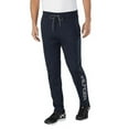 thumbnail image 1 of Tommy Hilfiger Mens Fleece Sweatpants Drawstring Jogger Straight Leg (Navy Large), 1 of 5