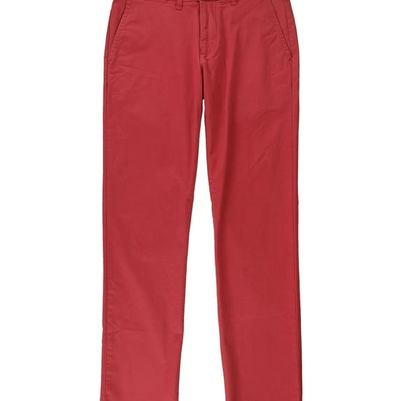 Tommy Hilfiger Mens Flex Casual Chino Pants, Pink, 30W x 32L
