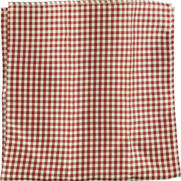 Tommy Hilfiger Mens Gingham Pocket Square, Red, One Size