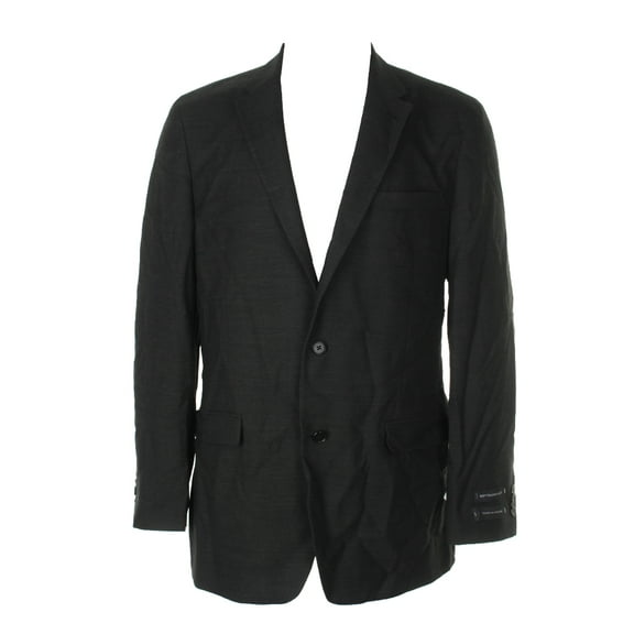 Tommy Hilfiger Mens Grey Slim-Fit Solid Soft Tailored Sport Jacket 42L