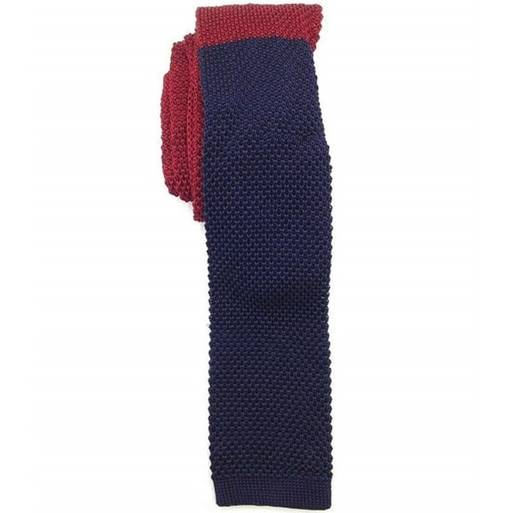 Tommy Hilfiger Mens Knit Self-tied Necktie, Red, One Size