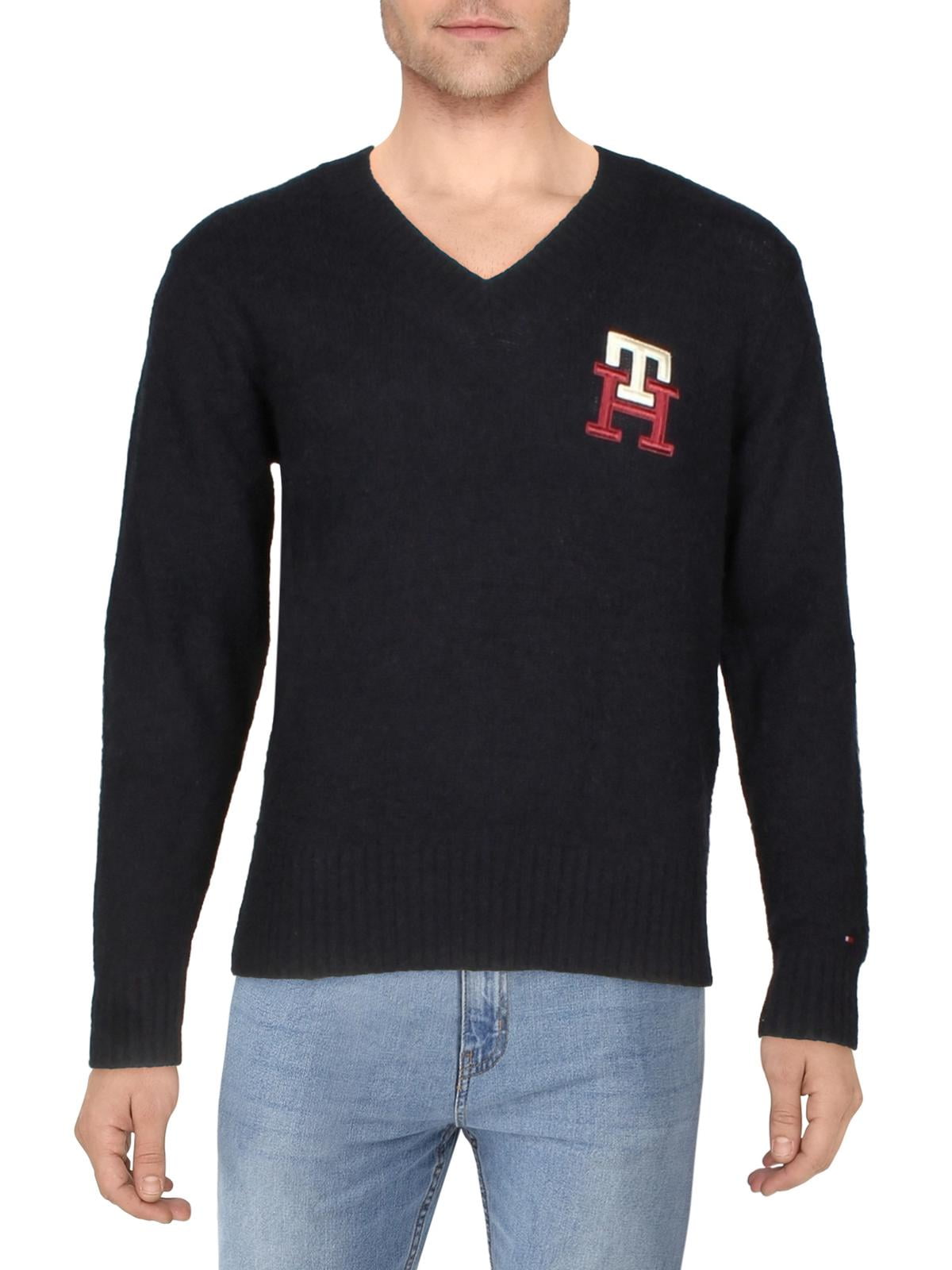 Tommy hilfiger v top neck sweater mens