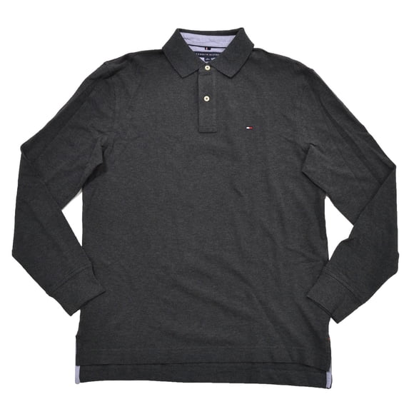 Tommy Hilfiger Mens Long Sleeve Mesh Polo Shirt