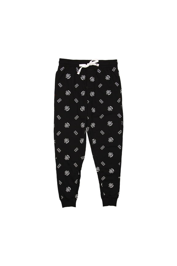 Mens Lounge Pajama Pants Sweatpants (Small, Black)