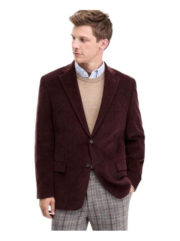 Mens Modern fit Corduroy Sport Coat Blazer 44 R Brown