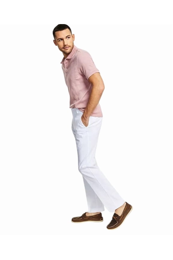 Mens Modern fit Dress Pants 34 / 30 White TH Flex Solid