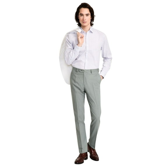 Tommy Hilfiger Mens Modern fit Dress Pants 38 / 30 Sage Green Solid Stretch