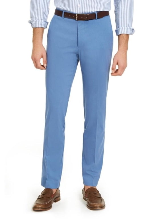 Mens TH Flex Modern fit Dress Pants 38 / 30 Light Blue Solid