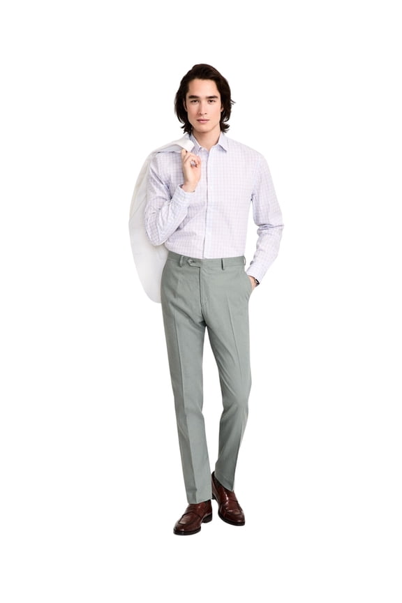 Mens Modern fit Dress Pants 44 / 30 Sage Green Solid Stretch