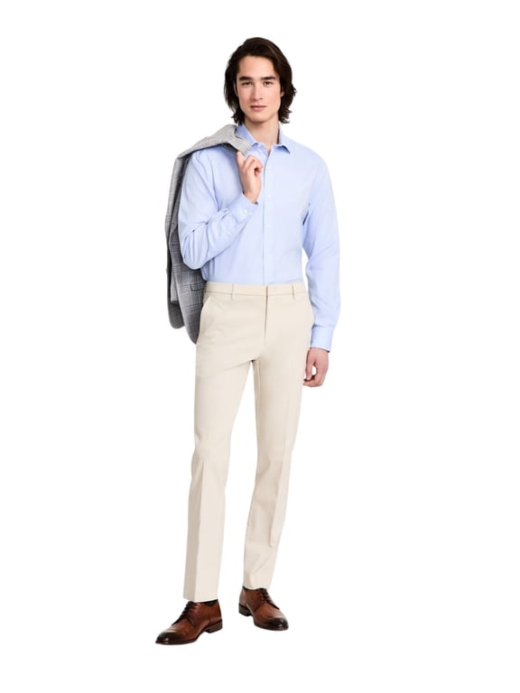 Mens Modern fit Dress Pants 46 / 34 Butter Beige Solid
