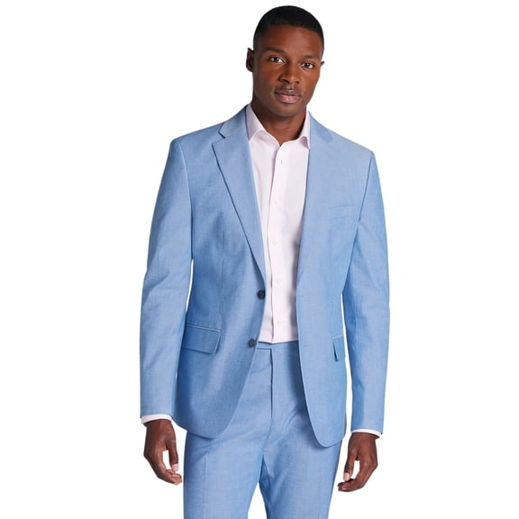 Tommy Hilfiger Mens Modern fit Sport Coat Blazer 38 R Mid Blue Solid