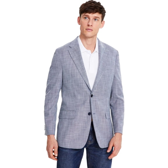 Tommy Hilfiger Mens Modern fit Sport Coat Blazer 38 S Denim Blue Solid