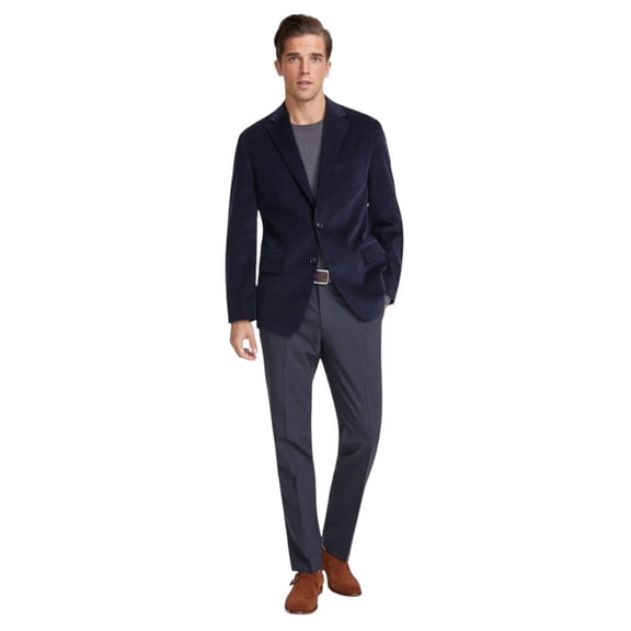 Tommy Hilfiger Mens Modern fit Cotton Corduroy Sport Coat Blazer 42 S Navy Blue