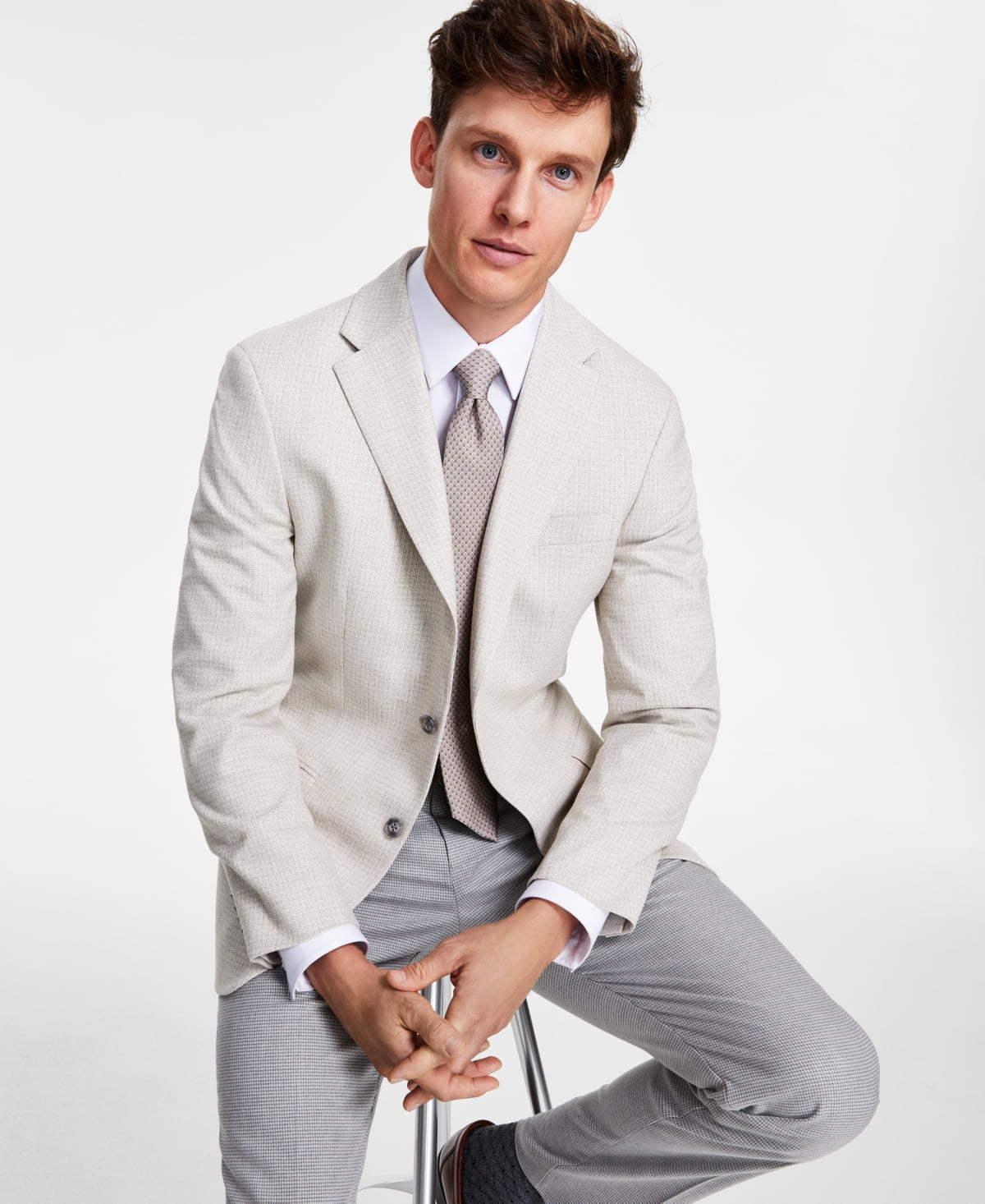ジャケット・アウター MASU MORPHO SPORTS JACKET 46 GRAY Peter Millar Regular Size Suits Blazers for Men 46 Size for