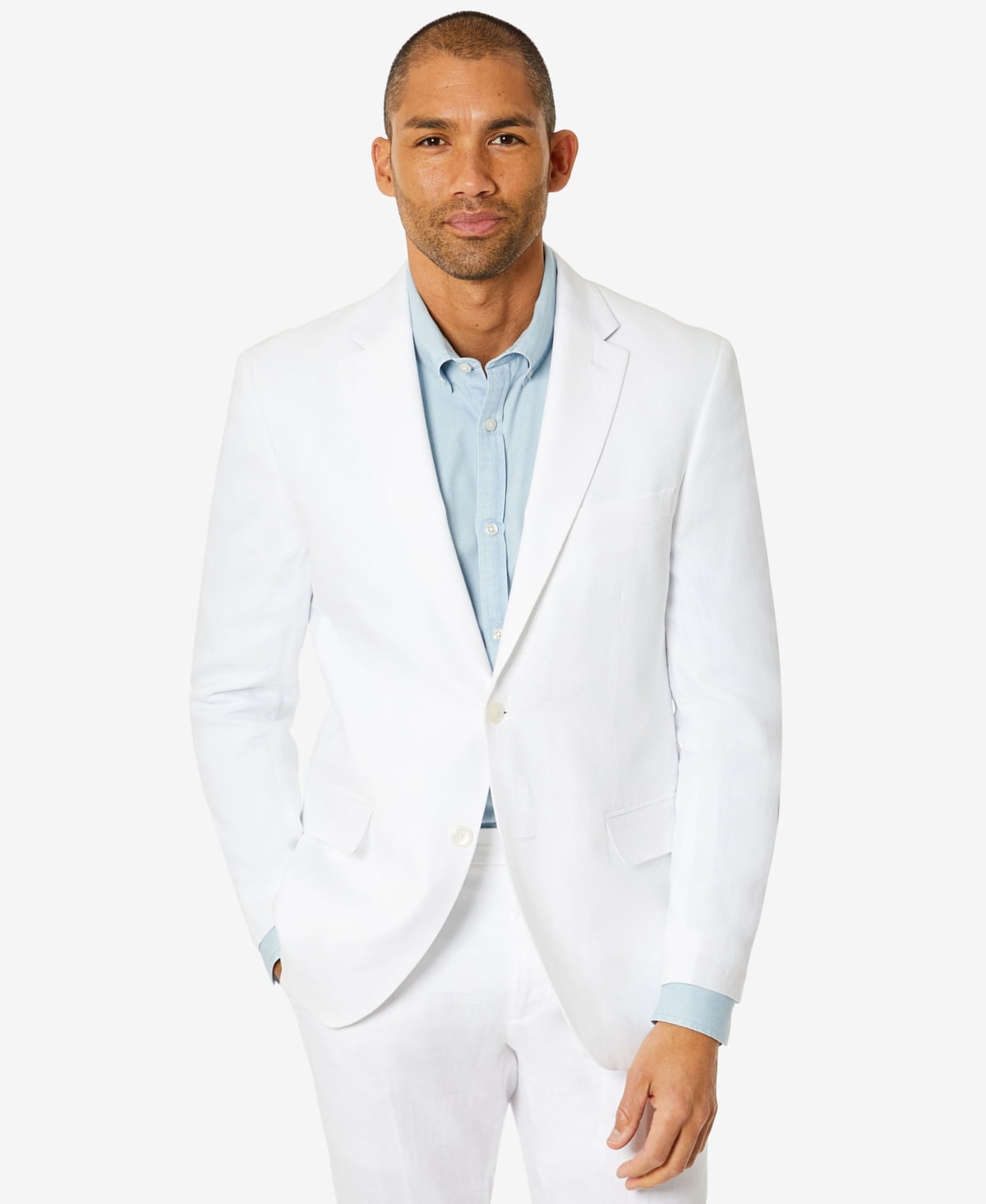 Tommy Hilfiger Mens Modern fit Suit Jacket Blazer 44 R White Solid Stretch
