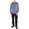thumbnail image 1 of Tommy Hilfiger Mens Plaid Point-Collar Dress Shirt, 1 of 1