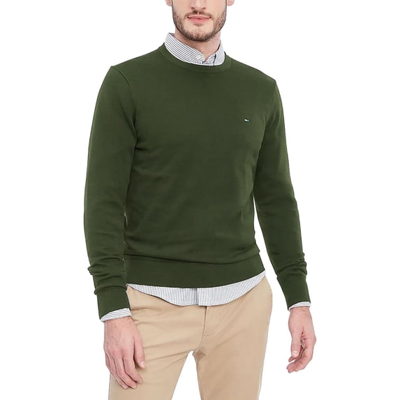 Tommy Hilfiger Mens Plus Crewneck Casual Pullover Sweater