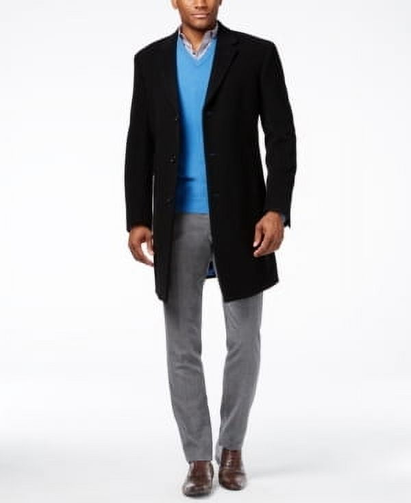 Tommy Hilfiger Mens Regular fit Overcoat Coat 46 R Black