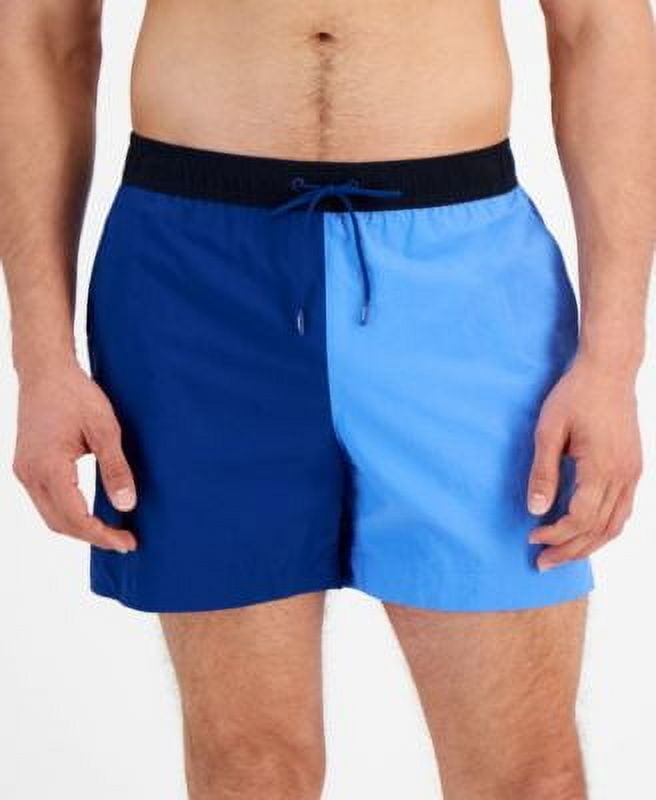 Tommy Hilfiger Mens Regular fit Swim Trunks Swimwear Large Blue Multi