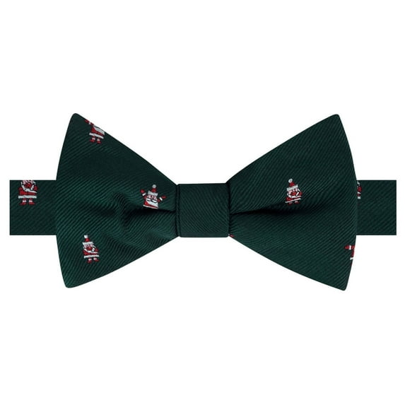 Tommy Hilfiger Mens Santa Self-tied Bow Tie, Green, One Size