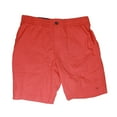 thumbnail image 1 of Tommy Hilfiger Mens Seersucker TH Flex Flat Front Shorts (Medium, Blood Orange), 1 of 2