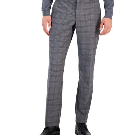 Tommy Hilfiger Men's Modern Fit Suit Dress Pants, Grey Blue, 36W X 30L