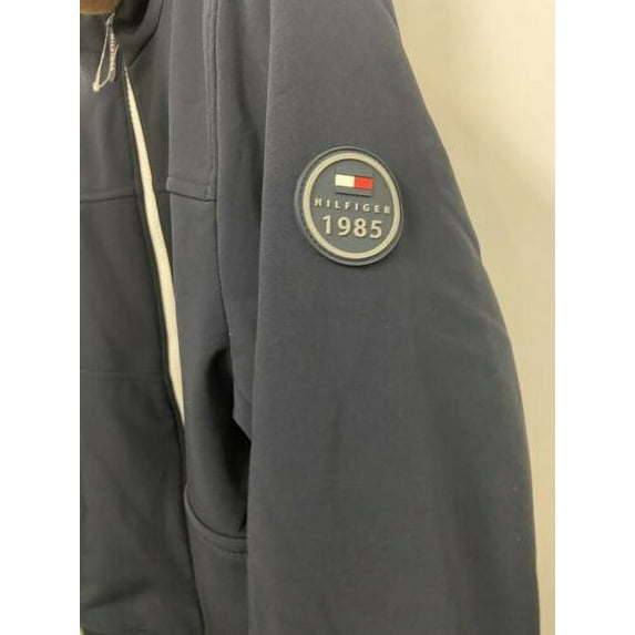 Tommy Hilfiger Mens Soft Shell Bomber Hooded Stretch Winter Insulated Coat